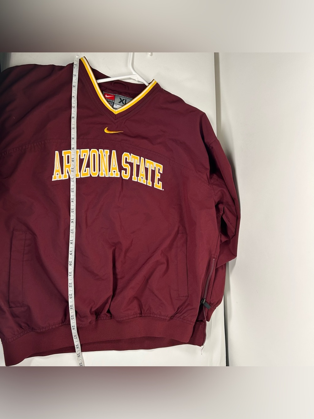 Vintage Nike Team Arizona State Sun Devils Center Swoosh Pullover Windbreaker XL - Picture 6 of 10